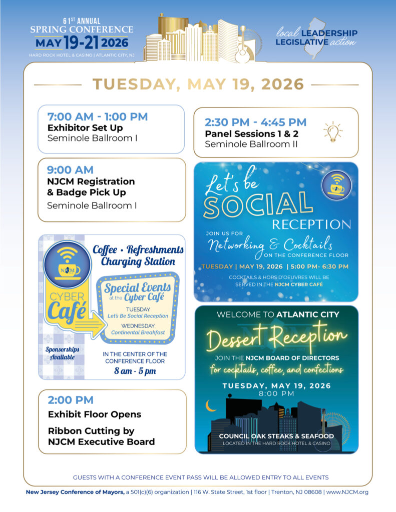 2026 Spring Conference Itinerary Tuesday May 19, 2026